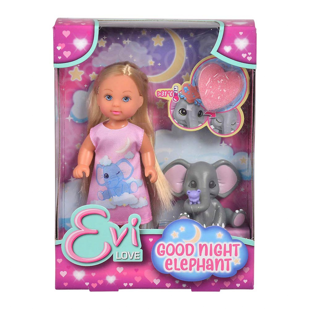 Лялька Simba Еві На добраніч зі слоненям і аксесуарами (5733355) - зображення 2