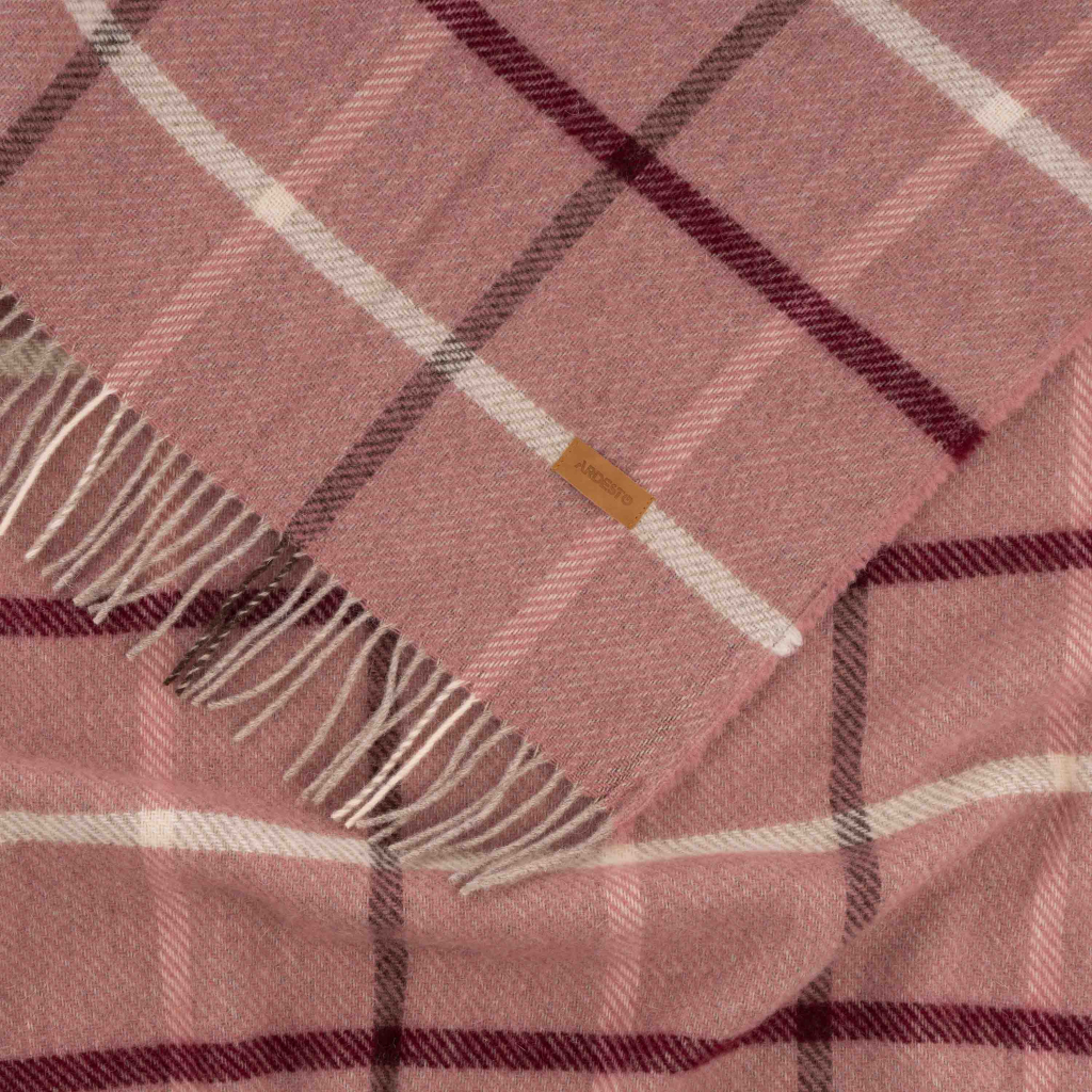 Плед Ardesto Leonardo Alpina 100% вовна, рожевий 140x200 см (ART0701LM) - picture 6