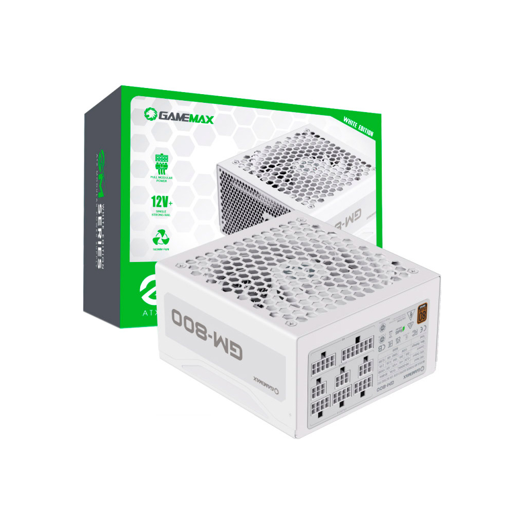 Блок живлення Gamemax 800W (GM-800 Modular white) - зображення 10