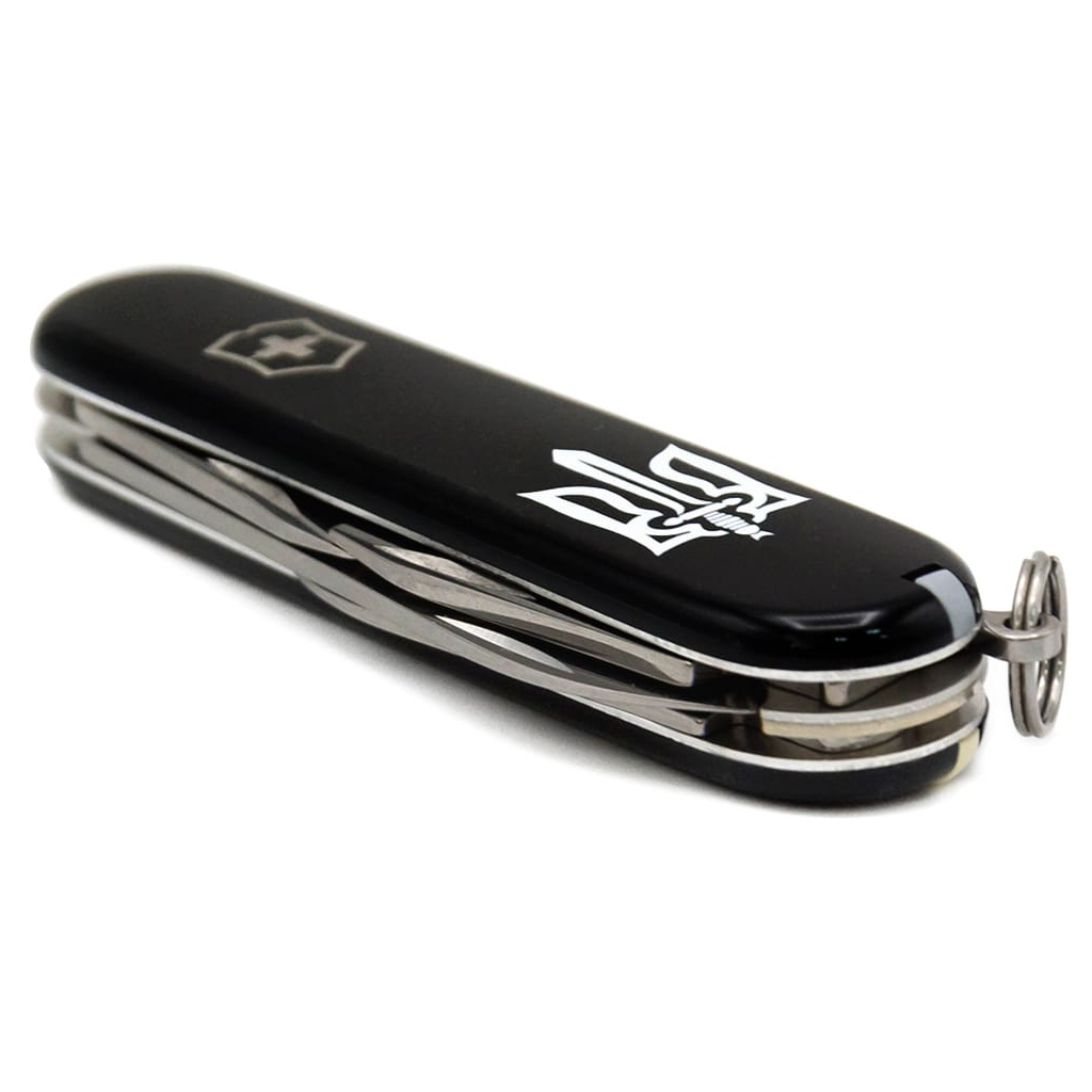 Ніж Victorinox Spartan Ukraine Black "Тризуб ОУН" (1.3603.3_T0300u) - зображення 6