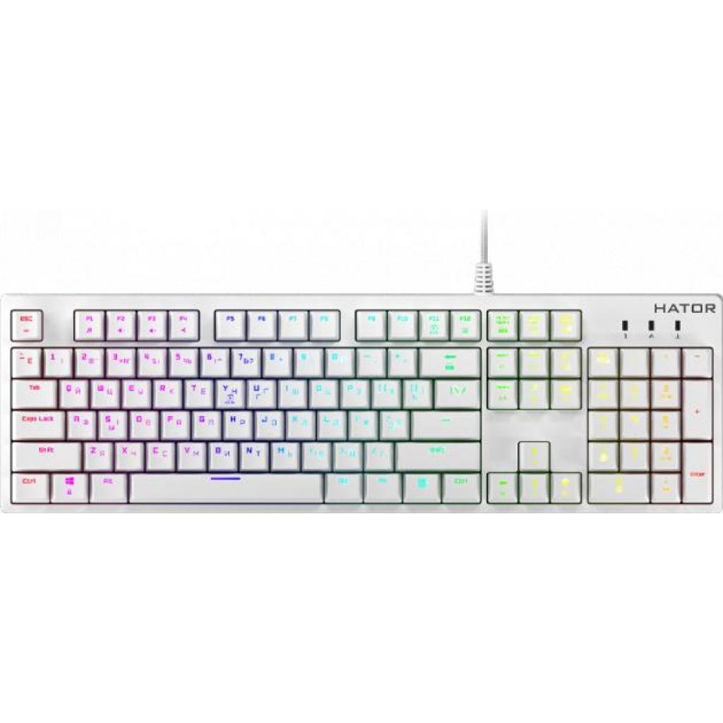 Клавіатура Hator Rockfall EVO Kailh Optical White (HTK-615) - зображення 1