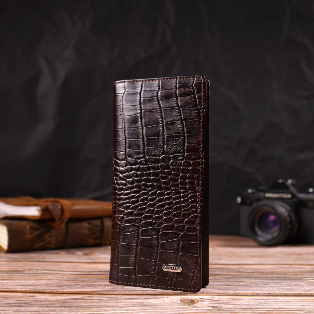 Гаманець Canpellini З натуральної шкіри Коричневий (21905) - зображення 7