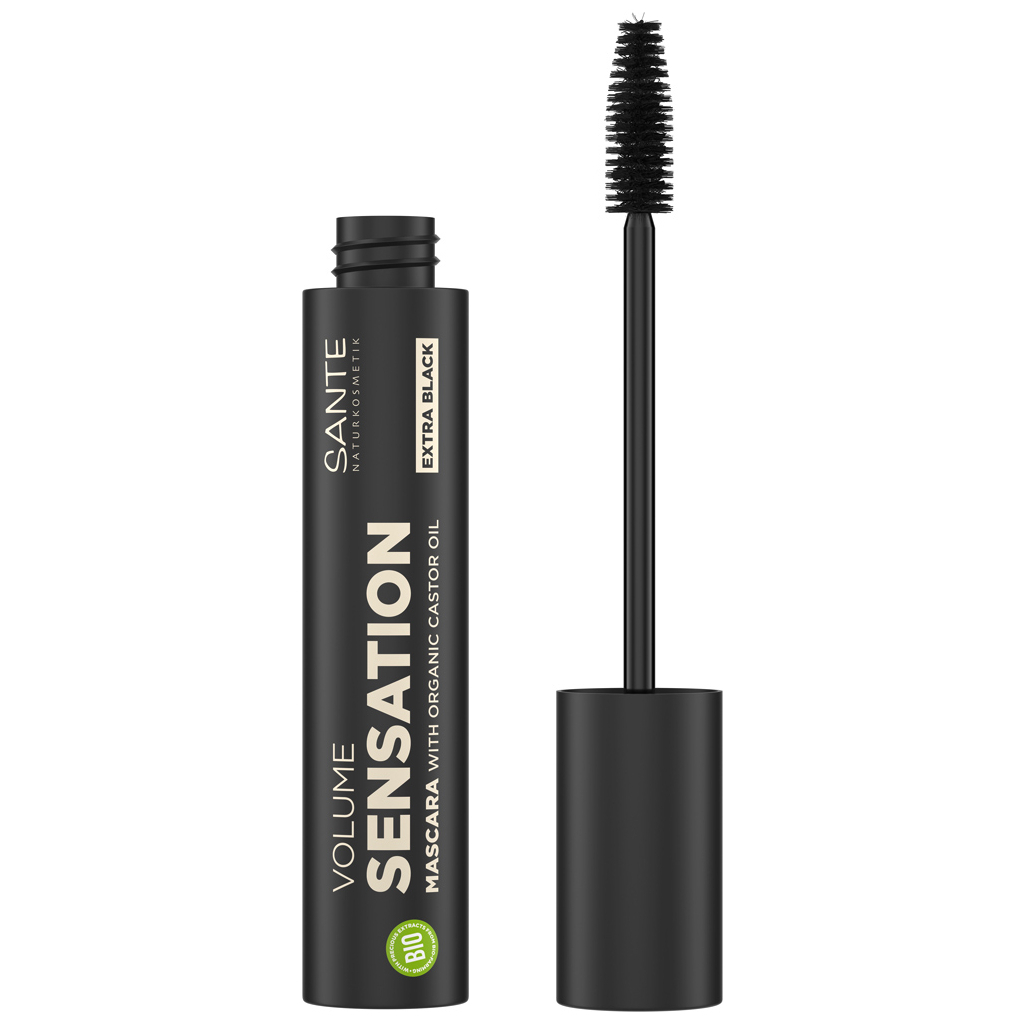 Туш для вій Sante Сенсаційний об'єм Чорна 12 мл (4025089085683) - зображення 1