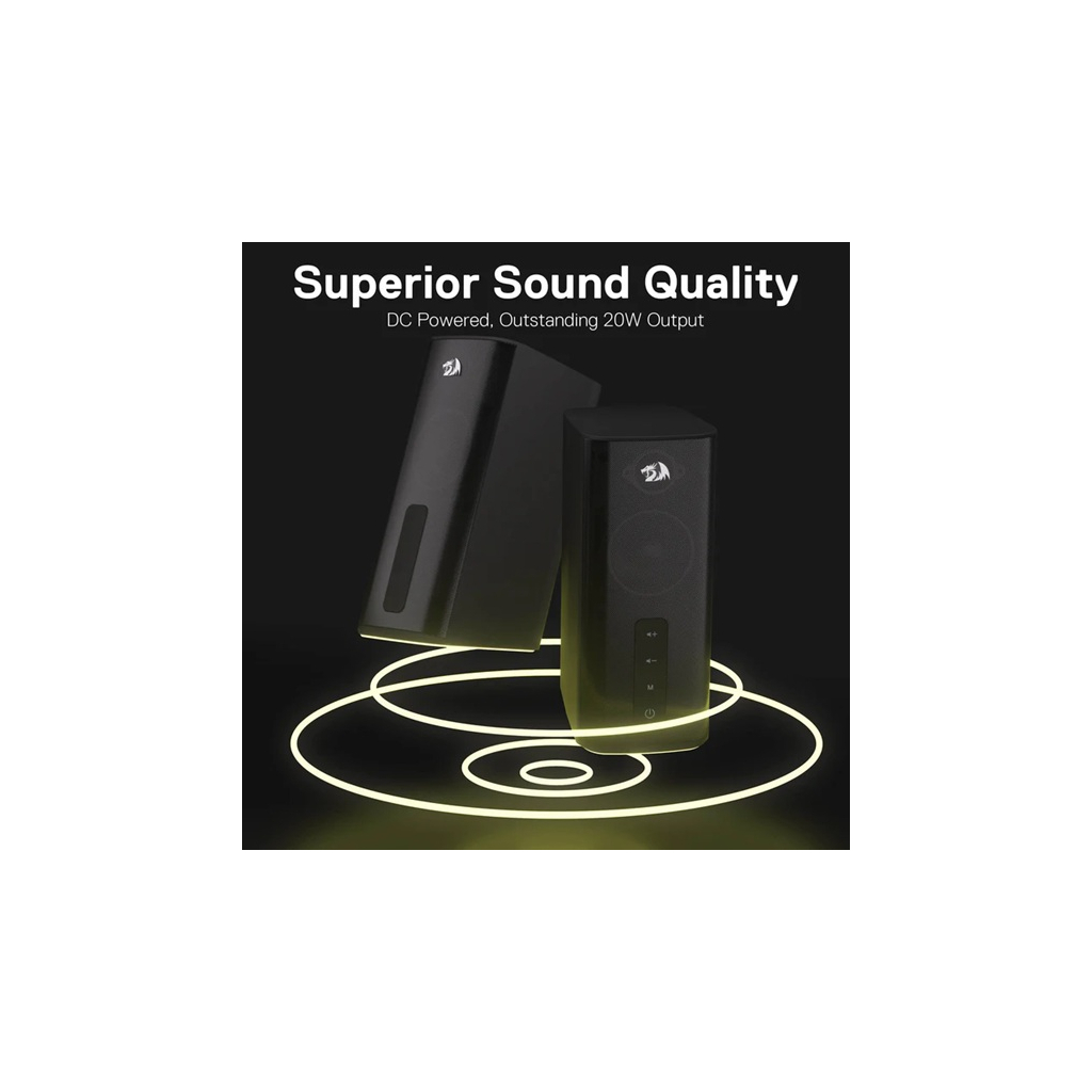 Акустична система Redragon Connie GS814 RGB Bluetooth Black (71987) - зображення 3