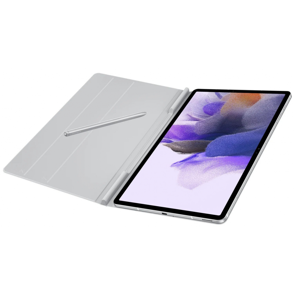 Чохол до планшета Samsung Book Cover Galaxy Tab S7 FE / S7+ (T735/975) Light Gray (EF-BT730PJEGRU) - зображення 3