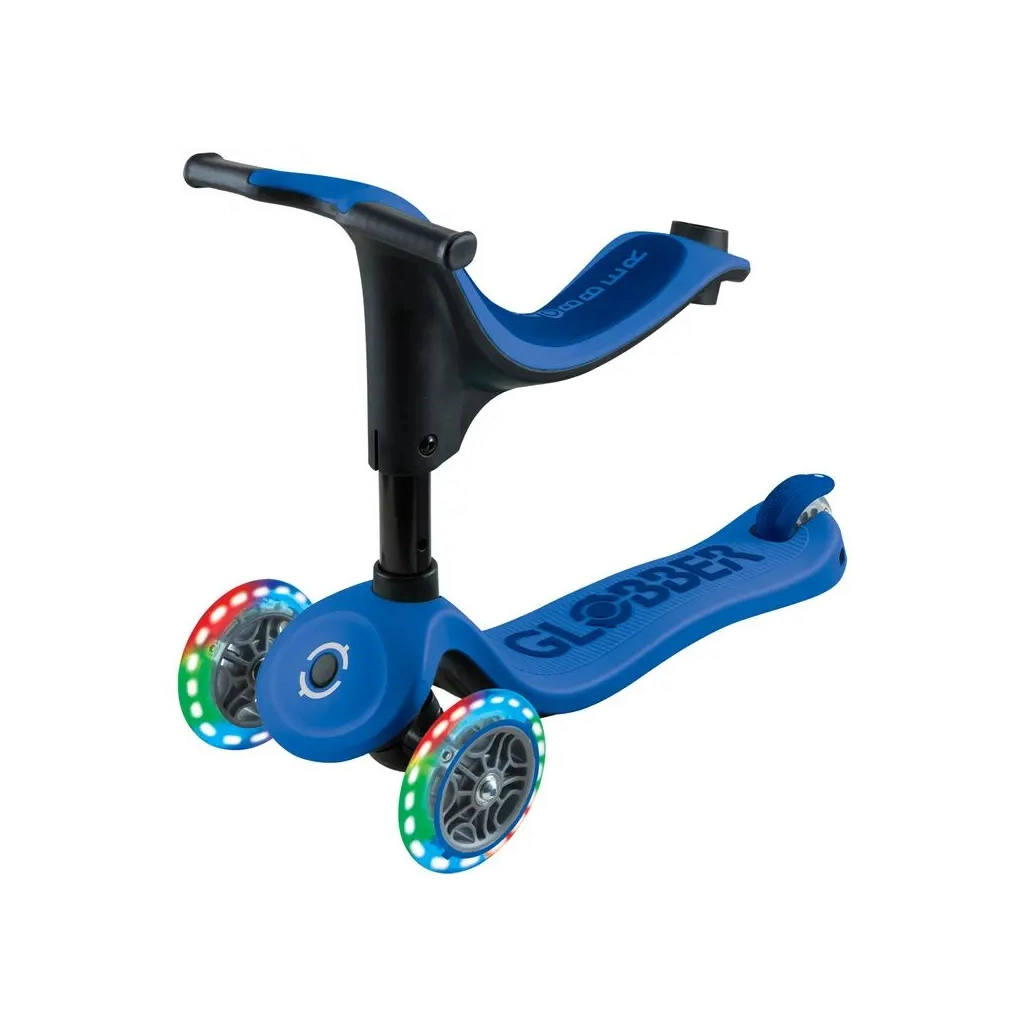 Самокат Globber Go Up Sporty колеса з підсвіткою до 20/50 кг 1+ Синій (452-600-4) - зображення 6