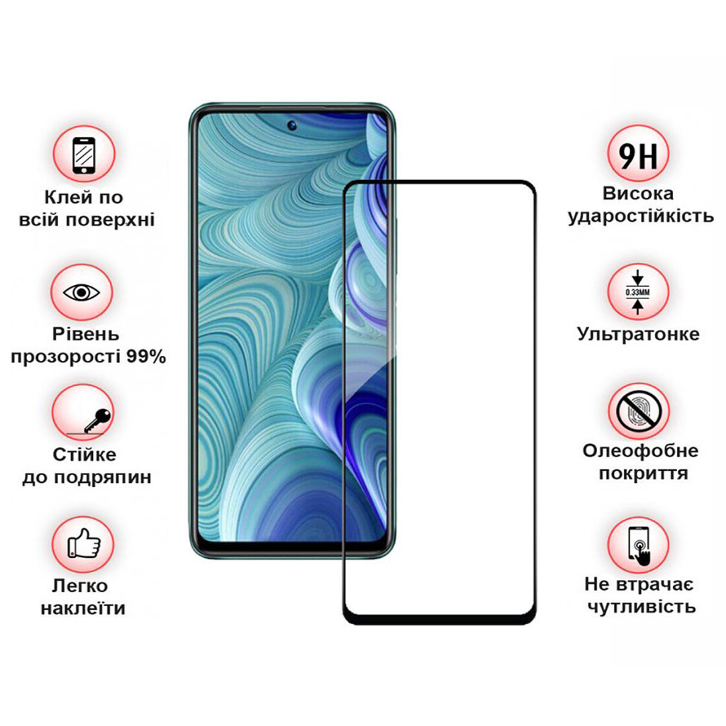 Скло захисне BeCover Poco M6 Pro 4G Black (710632) - зображення 3