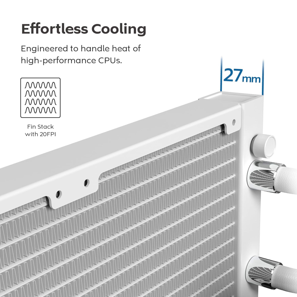 Система рідинного охолодження MONTECH HYPER FLOW SILENT 240 (W) - зображення 10