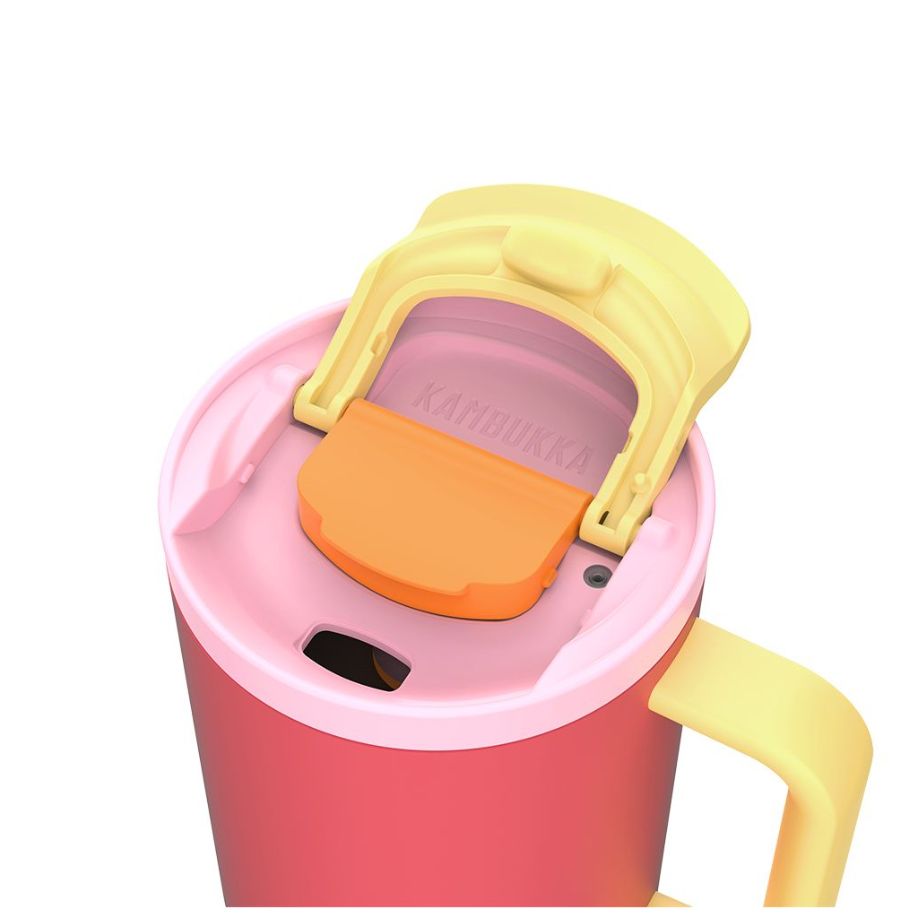 Термокружка Kambukka Rio Pink Papaya 950 мл Коралова з жовтим (11-08002) - зображення 4