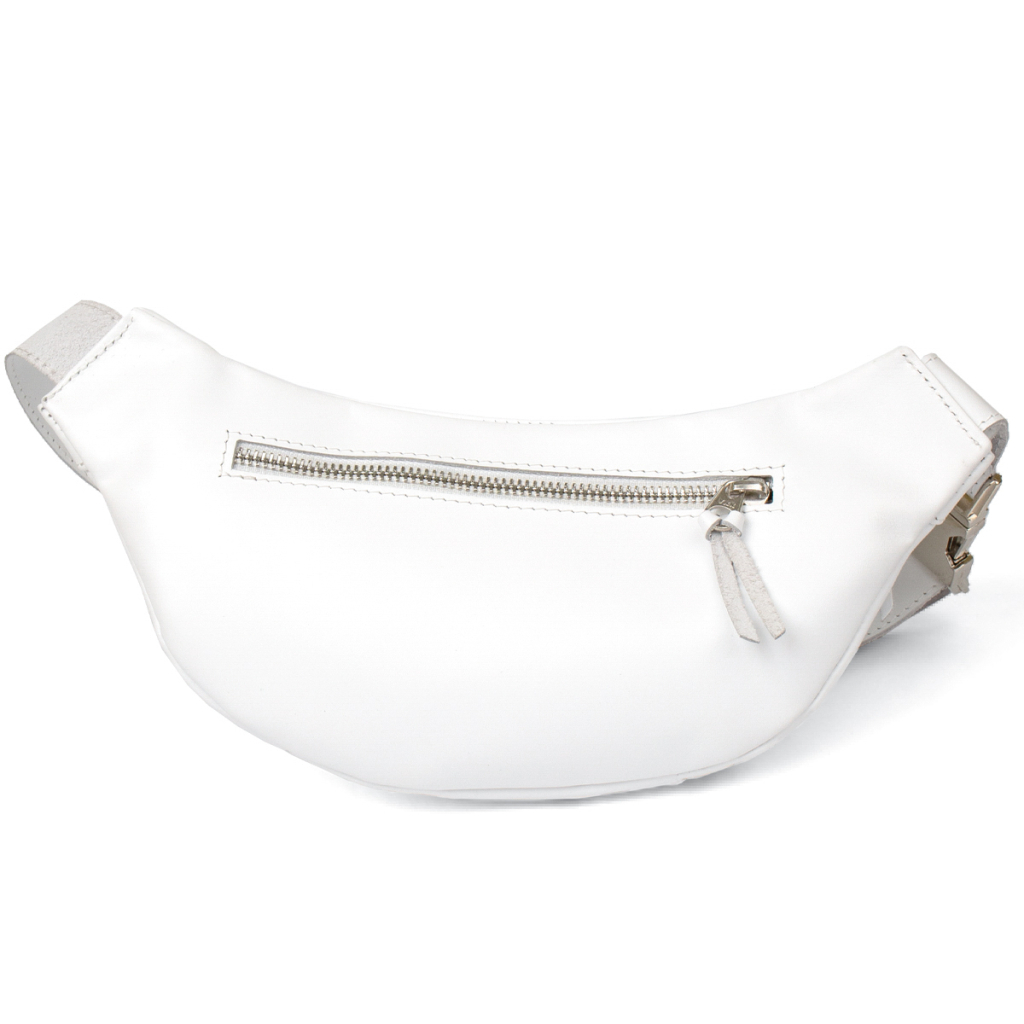 Сумка Grande Pelle Шкіряна на пояс Біла (11356) - зображення 2