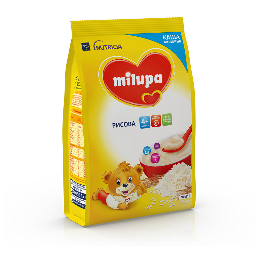 Дитяча каша Milupa Рисова молочна 210г (5900852931178) - изображение 6
