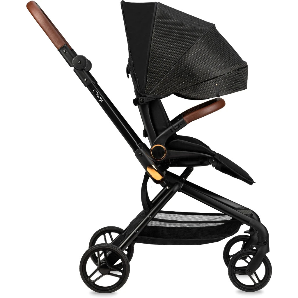 Коляска MoMi Adelle, чорна з золотом (WOSP00034) - зображення 4