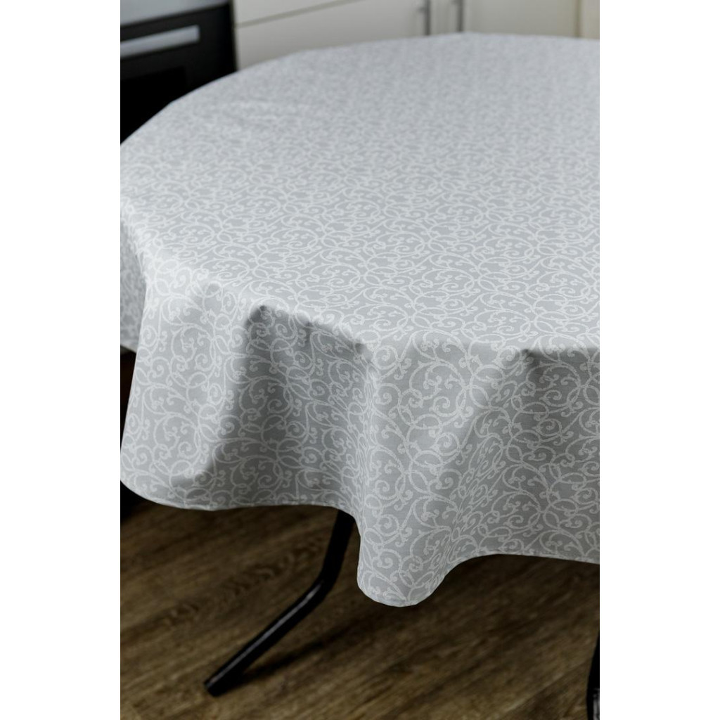 Скатертина Прованс непромокаюча Simfoni Айс Вензель D-136 см (033621) - зображення 2