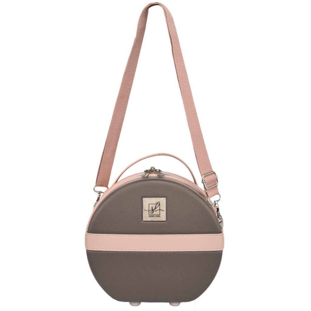 Косметичка Semi Line Бьюті-кейс 5L Brown/Pink Cream (DAS302677) - зображення 3