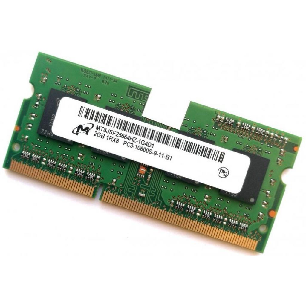 Модуль пам'яті для ноутбука SoDIMM DDR3 2GB 1333 MHz Micron (MT8JSF25664HZ-1G4D1) - зображення 1