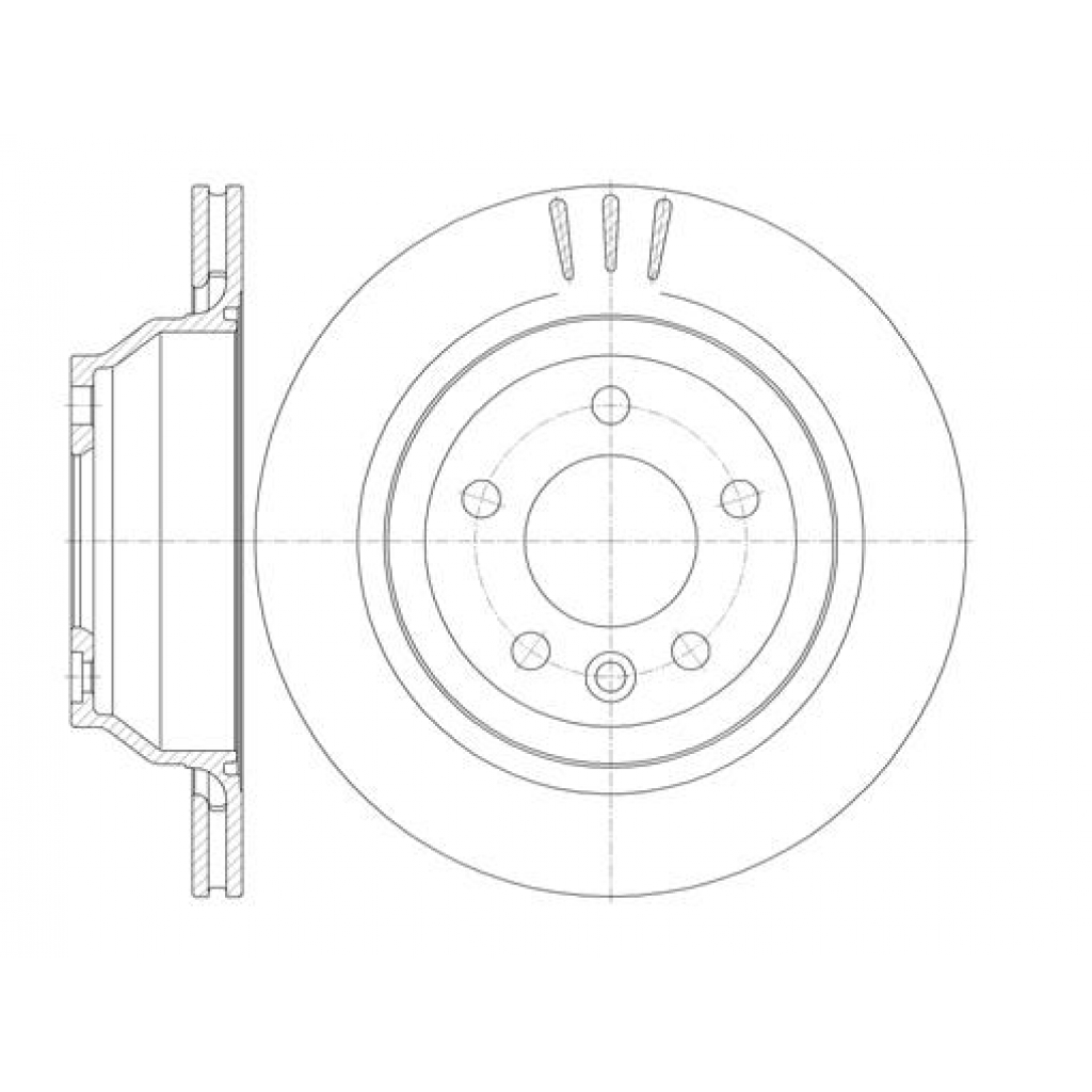 Гальмівний диск REMSA 61160.10 - зображення 1