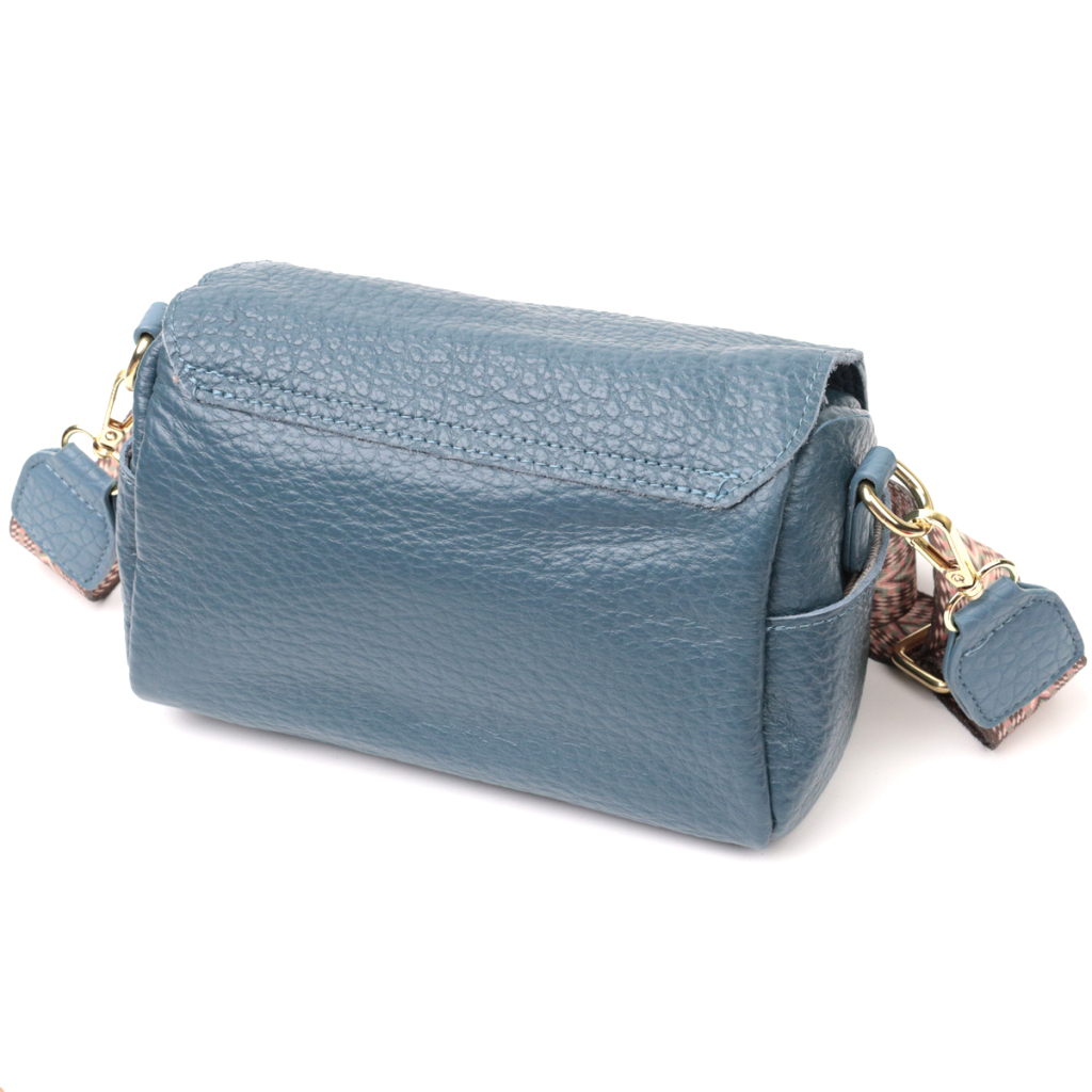 Сумка Vintage Шкіряна жіноча Синя (22402) - зображення 2