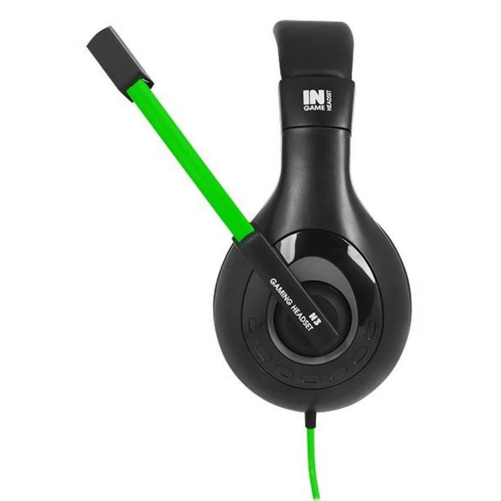 Навушники Gemix N3 Black-Green Gaming - зображення 3