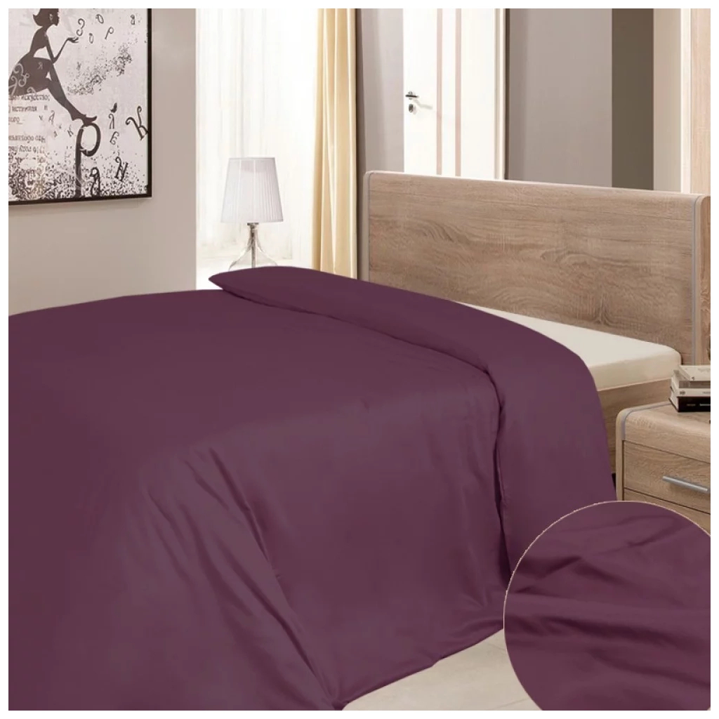 Підковдра Ярослав сатин 06 вишневий 145х215 (39681) - зображення 1