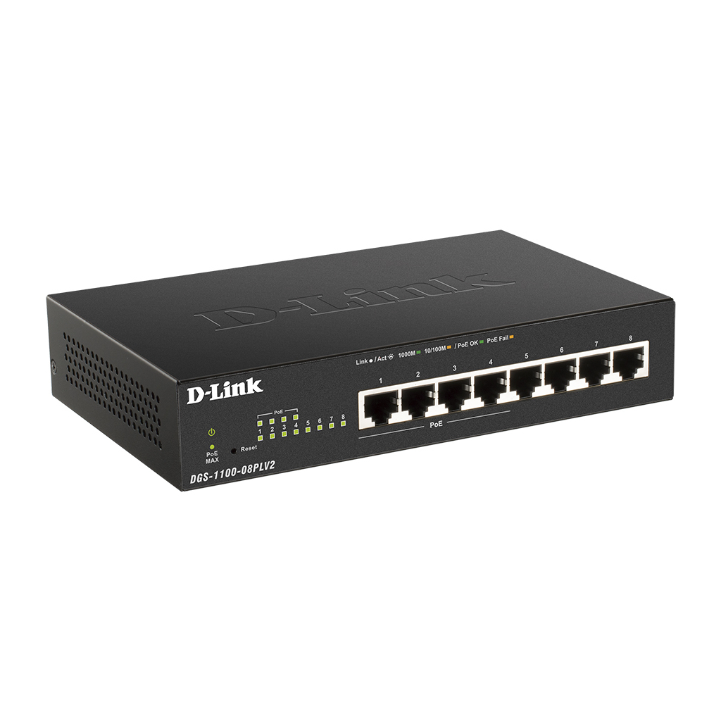 Комутатор мережевий D-Link DGS-1100-08PLV2 - зображення 2