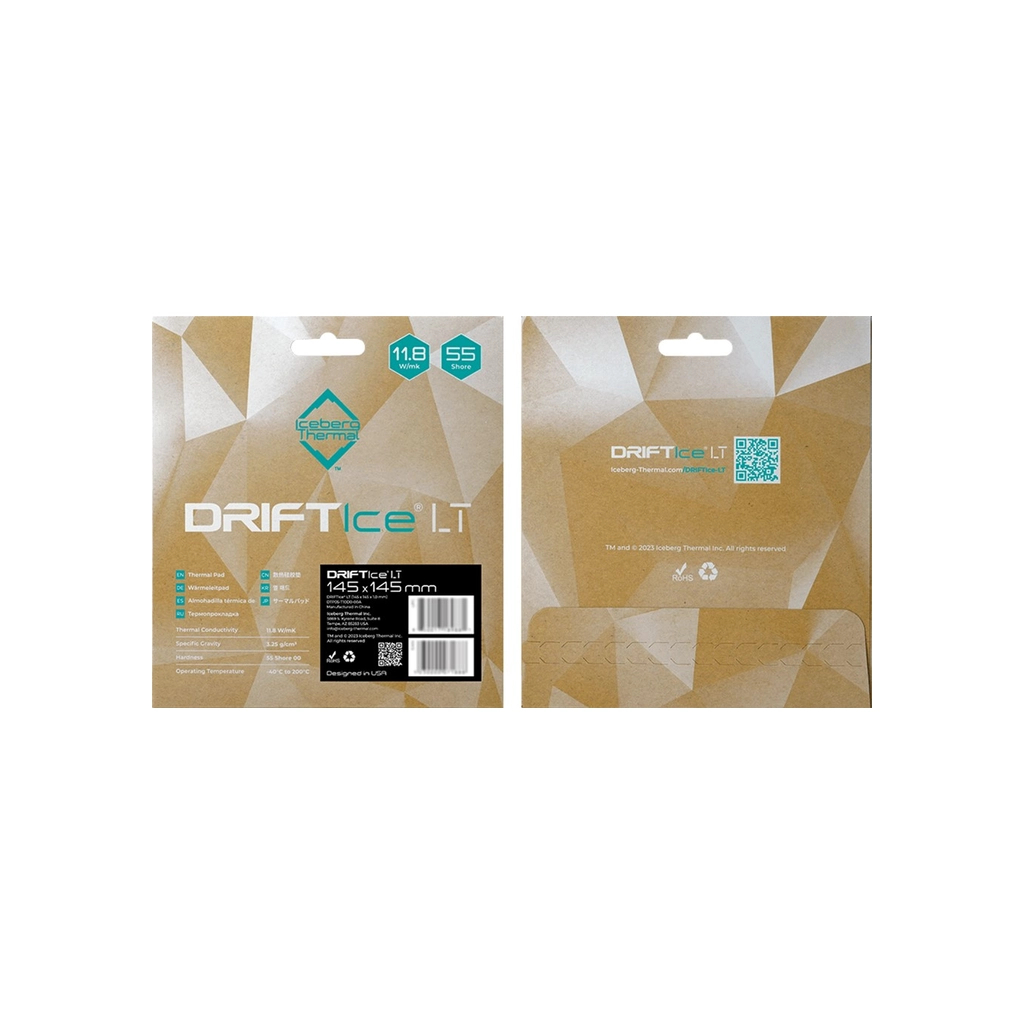 Термопрокладка Iceberg Thermal DRIFTIce LT Thermal Pad 145mmx145mm 2.0mm (DTP05-T20D0-00A) - зображення 5