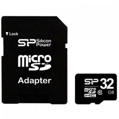 Карта пам'яті Silicon Power 32Gb microSDHC class 10 (SP032GBSTH010V10SP) - зображення 1