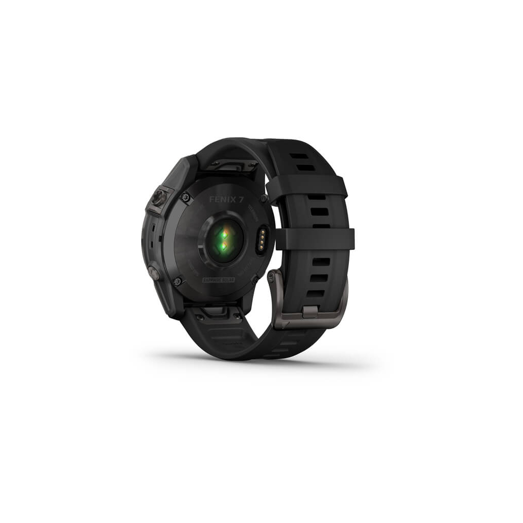 Смарт-годинник Garmin fenix 7 Sapph Solar, Carbon Gray DLC Ti w/ Black Band, GPS (010-02540-21) - зображення 8