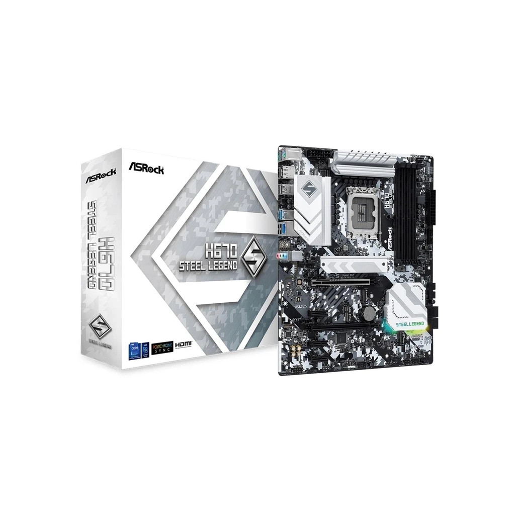 Материнська плата ASRock H670 STEEL LEGEND - зображення 2
