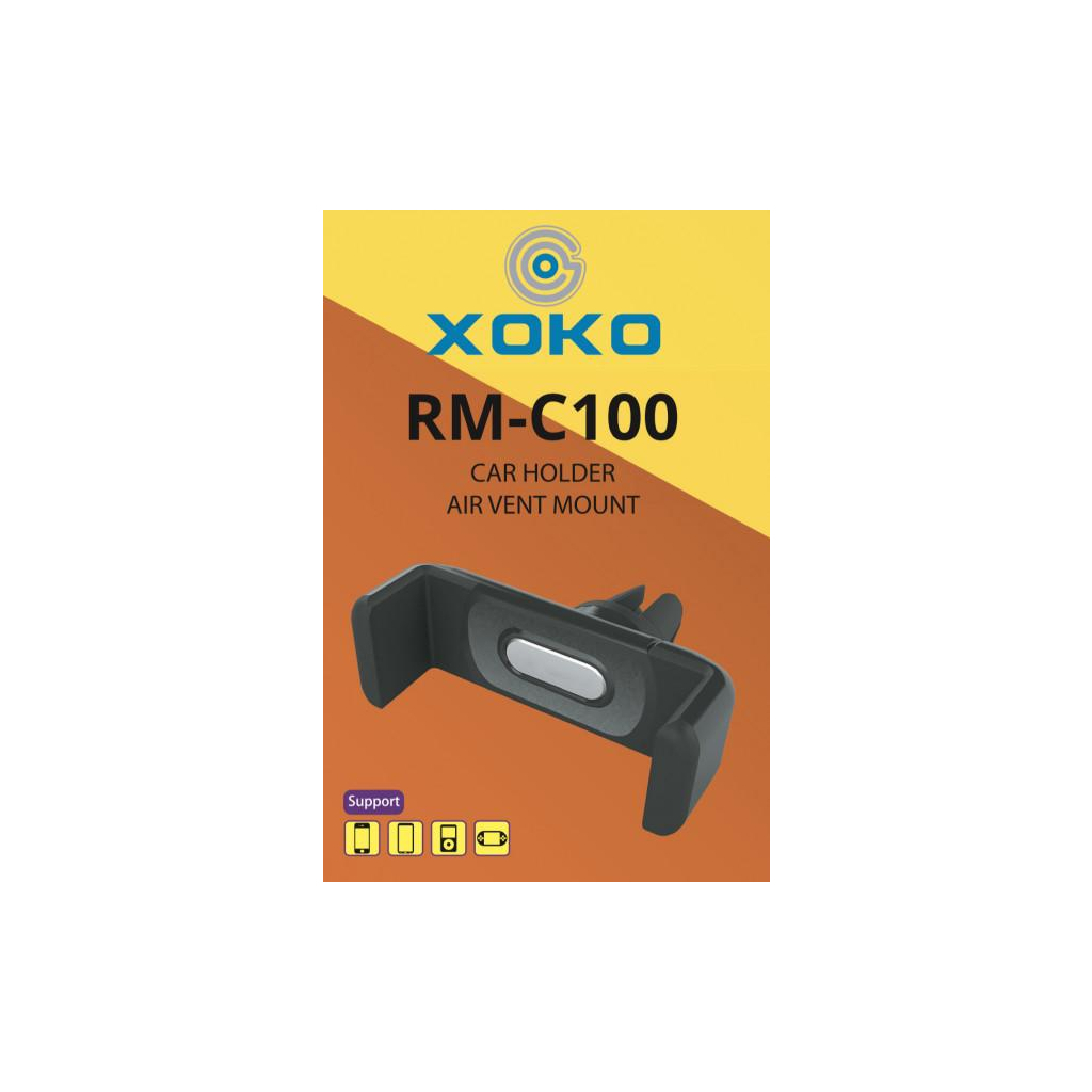 Універсальний автотримач XoKo RMC100 Black (XK-RMC100-BLCK) - зображення 4