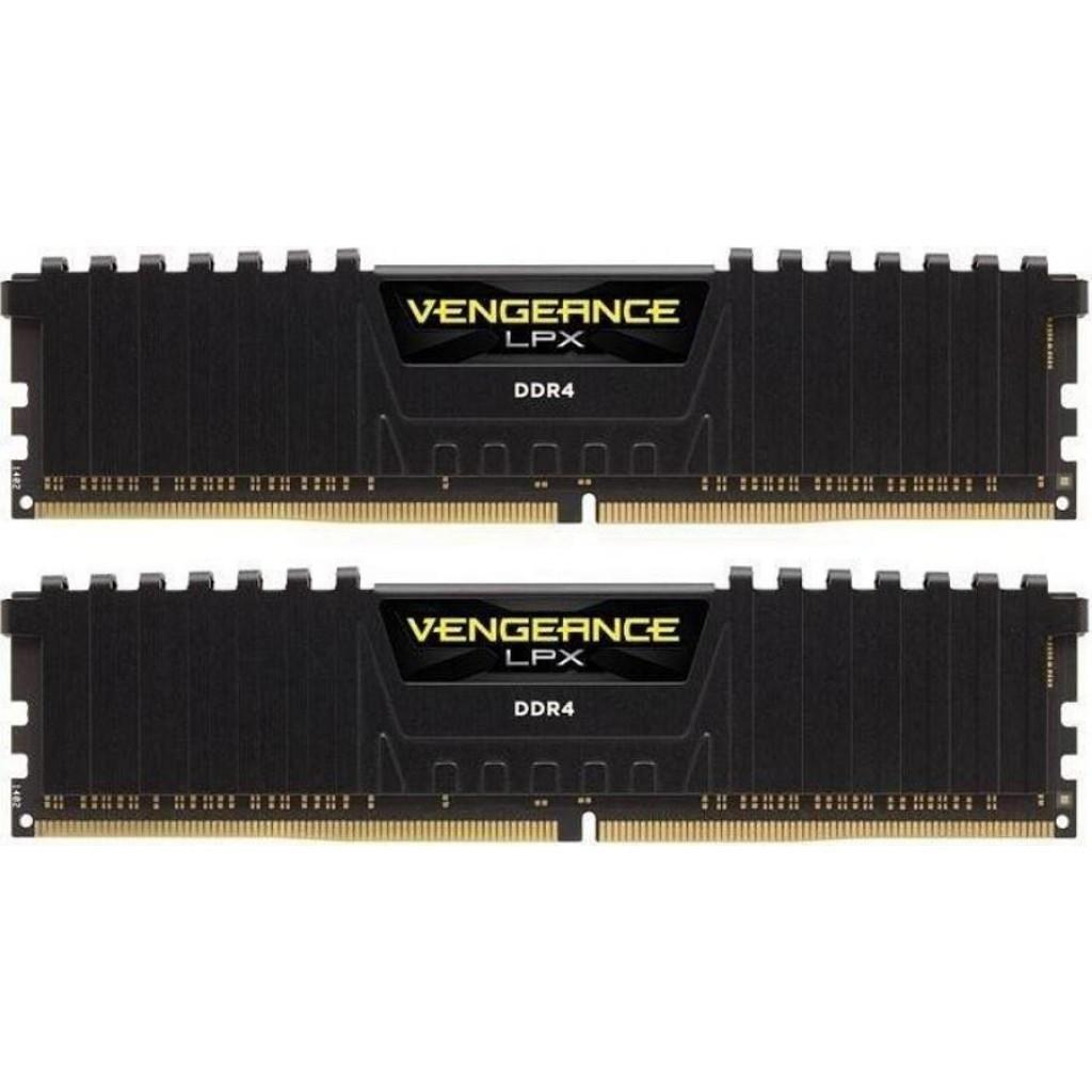 Модуль пам'яті для комп'ютера DDR4 16GB (2x8GB) 3600 MHz Vengeance LPX Black Corsair (CMK16GX4M2D3600C18) - зображення 1
