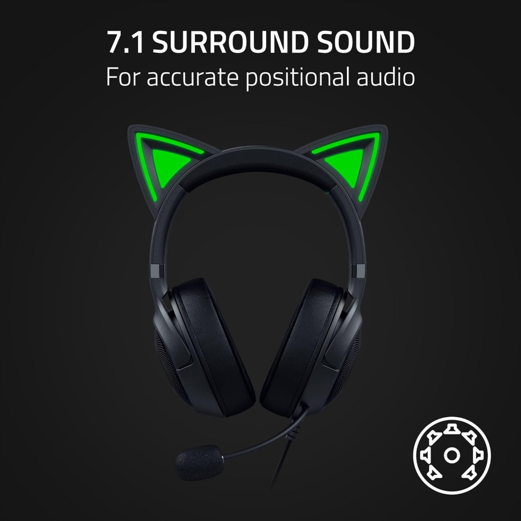 Навушники Razer Kraken Kitty V2 Black (RZ04-04730100-R3M1) - зображення 9