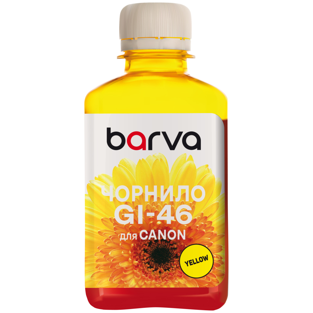 Чорнило Barva Canon GI-46 180 мл, Pigmented, yellow (CGI46-910) - зображення 1