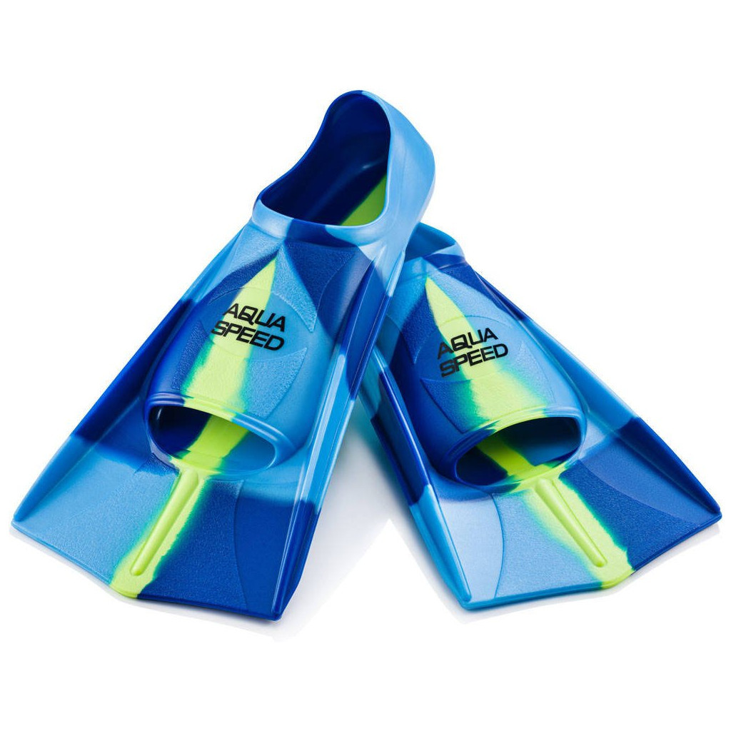 Ласти Aqua Speed Training Fins 137-82 7943 синій, блакитний, жовтий 39-40 (5908217679437) - зображення 1