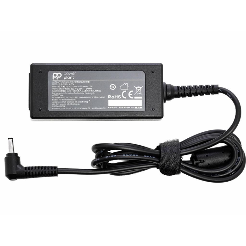 Блок живлення до ноутбуку PowerPlant IBM/LENOVO 220V, 20V 45W 2.25A (4.0*1.35) (IB45H4014) - изображение 1