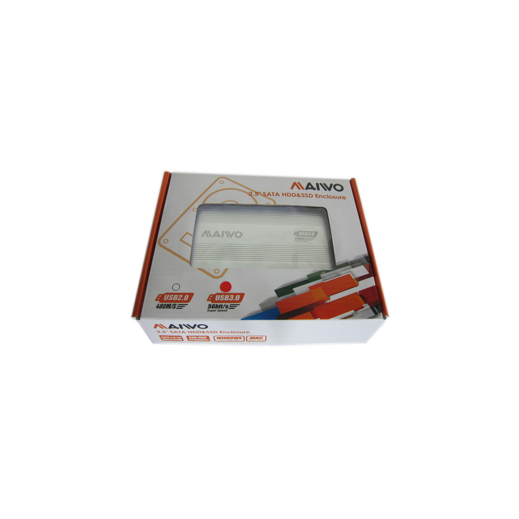 Кишеня зовнішня Maiwo K2501A-U3S silver - зображення 4
