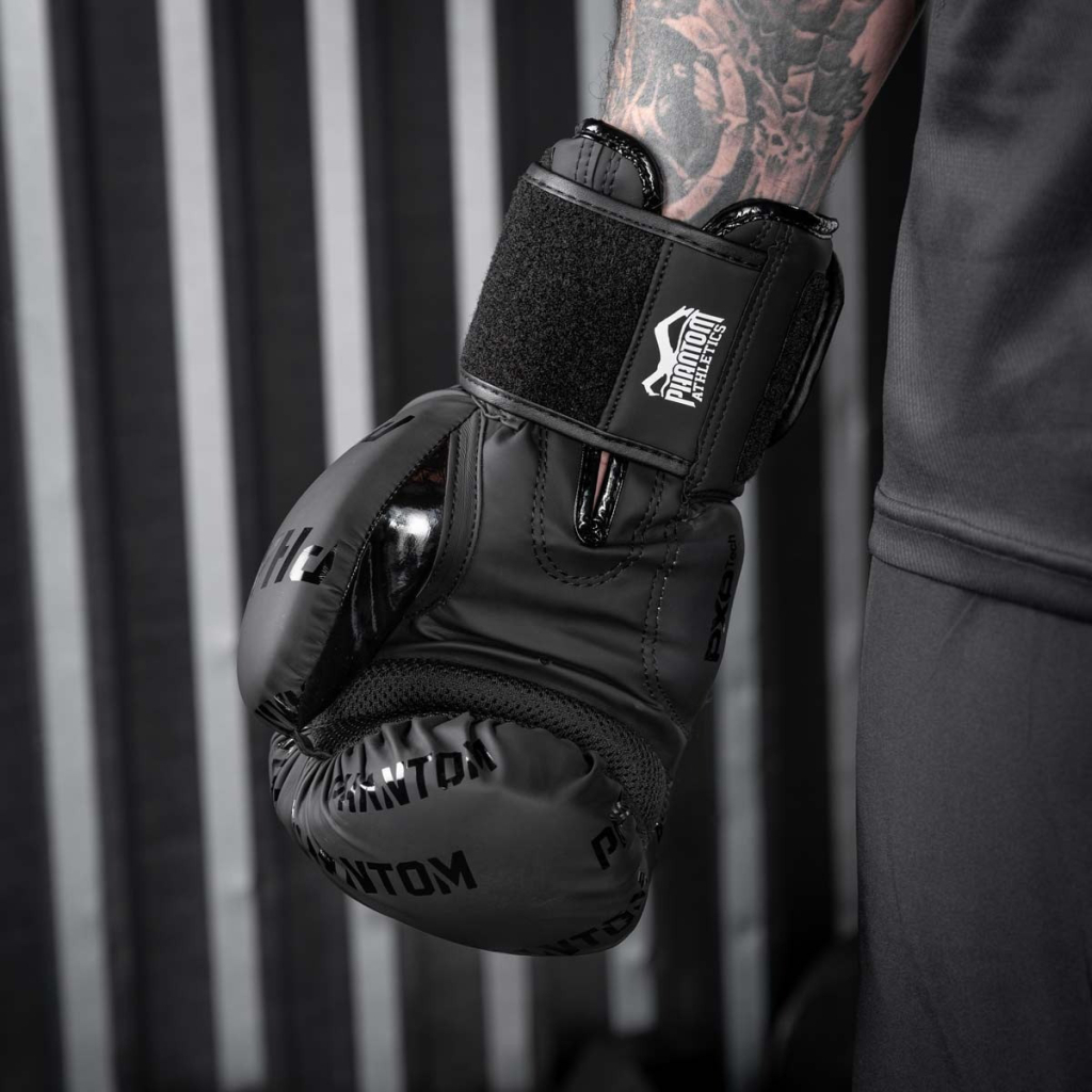 Боксерські рукавички Phantom APEX Velcro Black 12 унцій (PHBG2368-12) - зображення 9