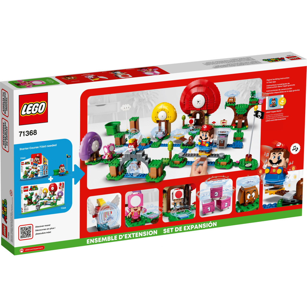 Конструктор LEGO Super Mario Погоня за скарбами Тоада додатковий набір (71368) - зображення 4