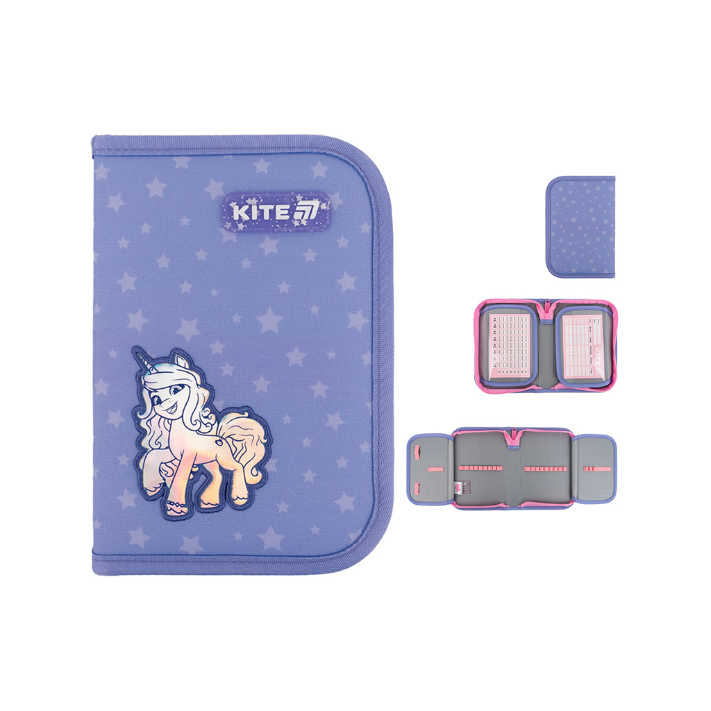 Пенал Kite 622 My Little Pony, 1 відділення, 2 відвороти (LP25-622) - изображение 1