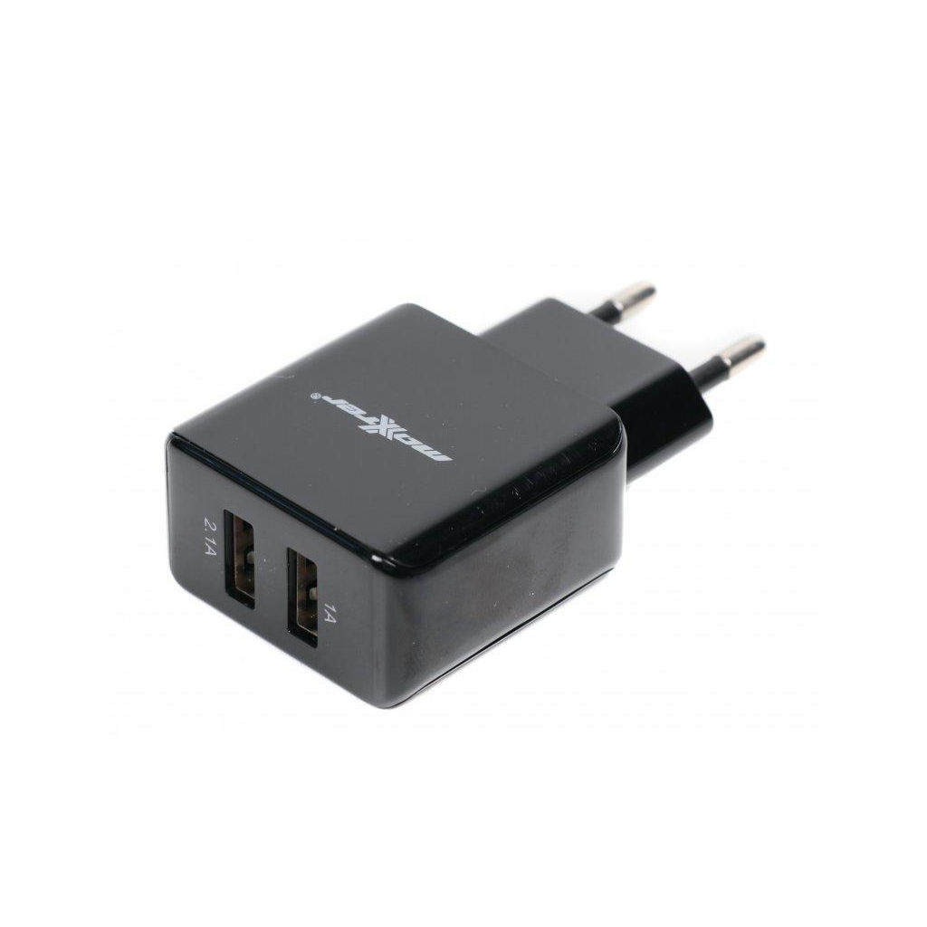 Зарядний пристрій Maxxter 2xUSB 5V/2.1A (UC-23A) - зображення 1