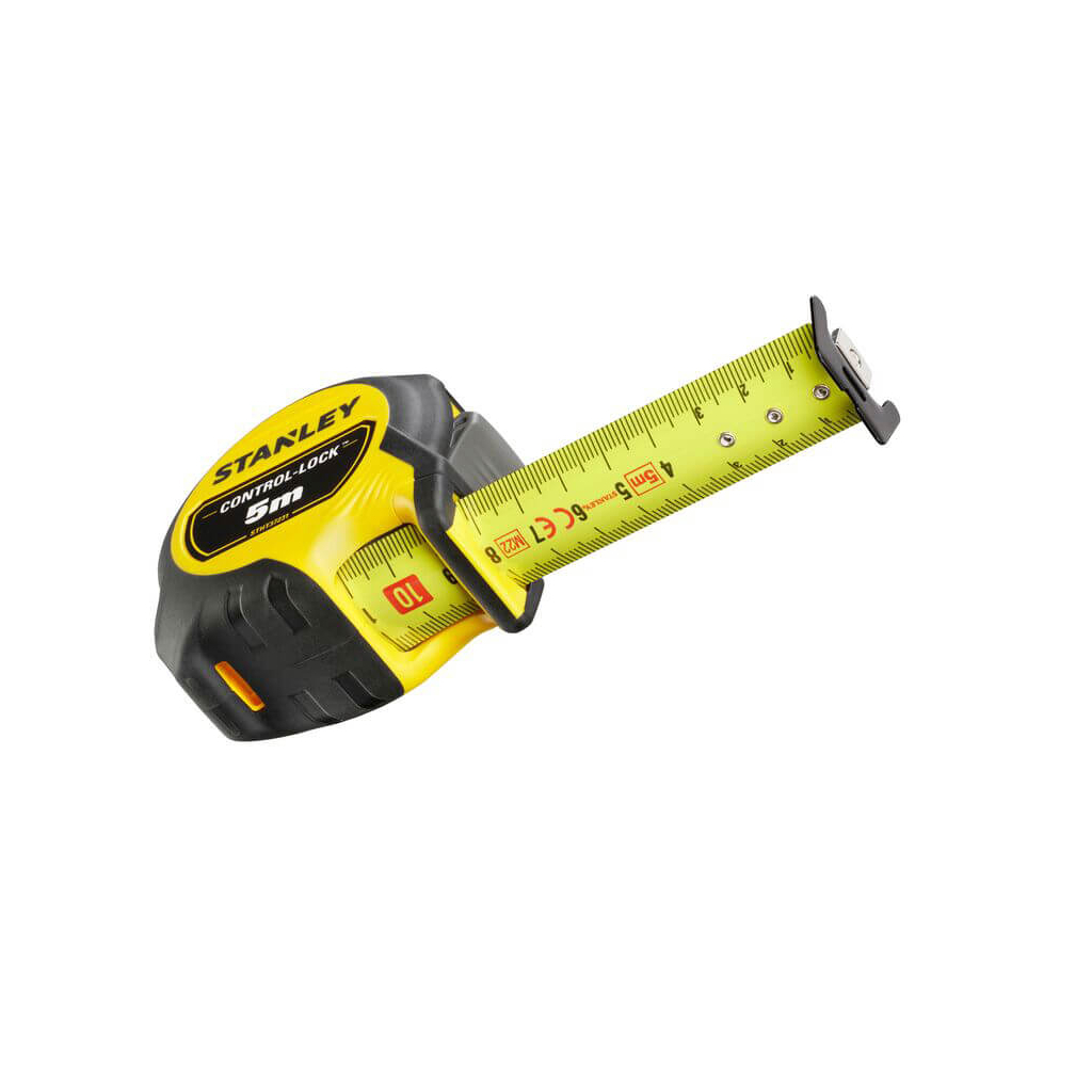 Рулетка Stanley CONTROL-LOCK, 5мх25мм, у прогумованому корпусі, з двосторонньою шкалою (STHT37231-0) - изображение 3