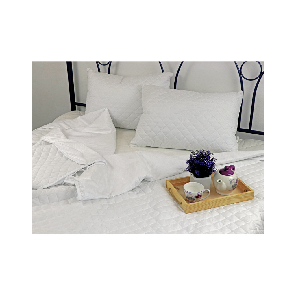 Ковдра Руно Силіконове Summer Duet White 140х205 см з простирадлом (321.Summer duet white) - зображення 2