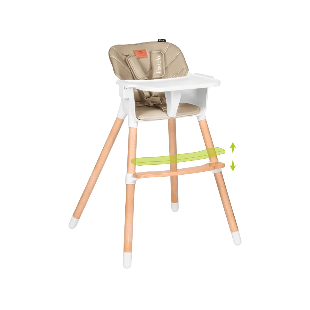 Стілець для годування Lionelo KOEN BEIGE SAND (LO-KOEN BEIGE SAND) - изображение 4