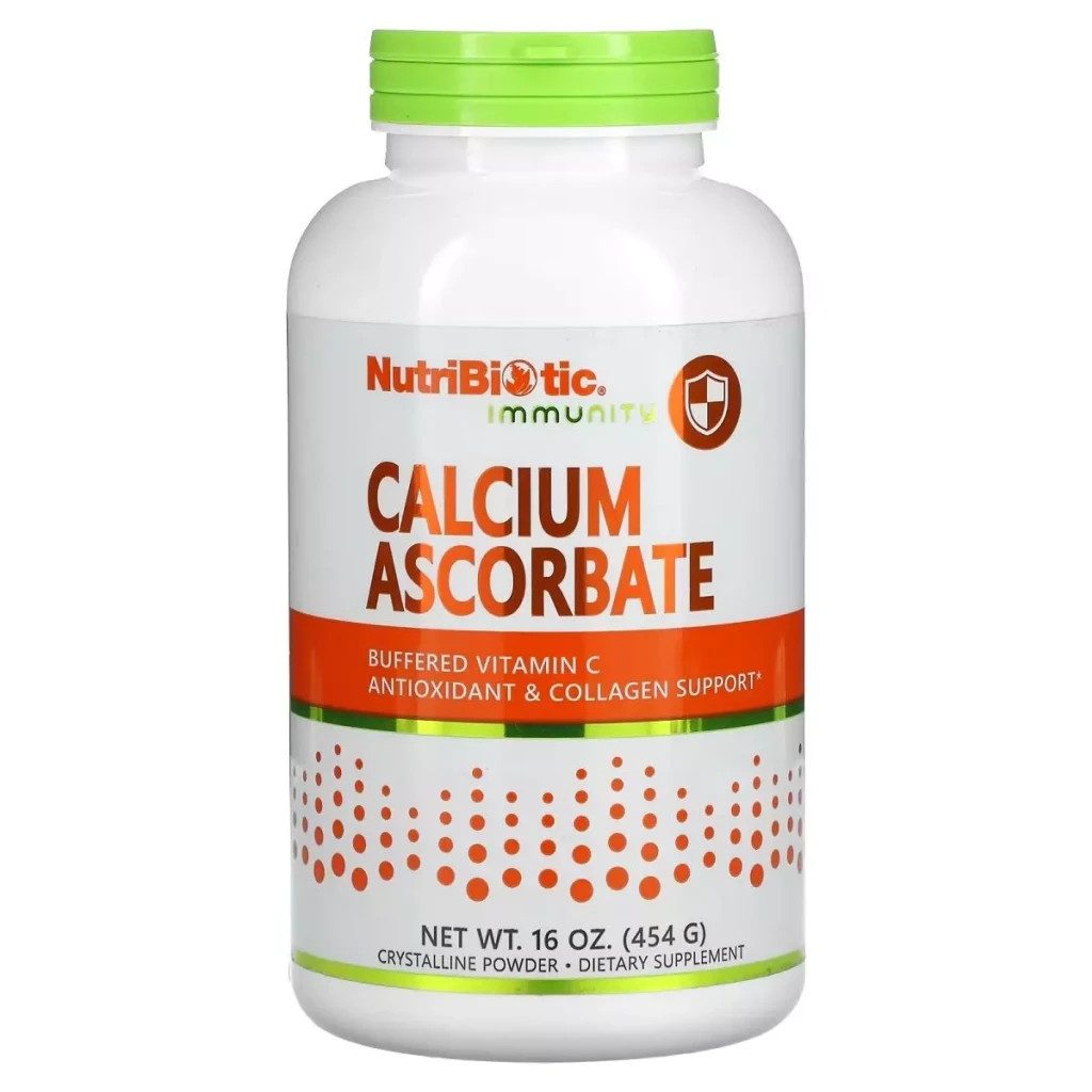 Вітамін NutriBiotic Аскорбат кальцію, Immunity, Calcium Ascorbate, 454 гр (NBC-00401) - зображення 1