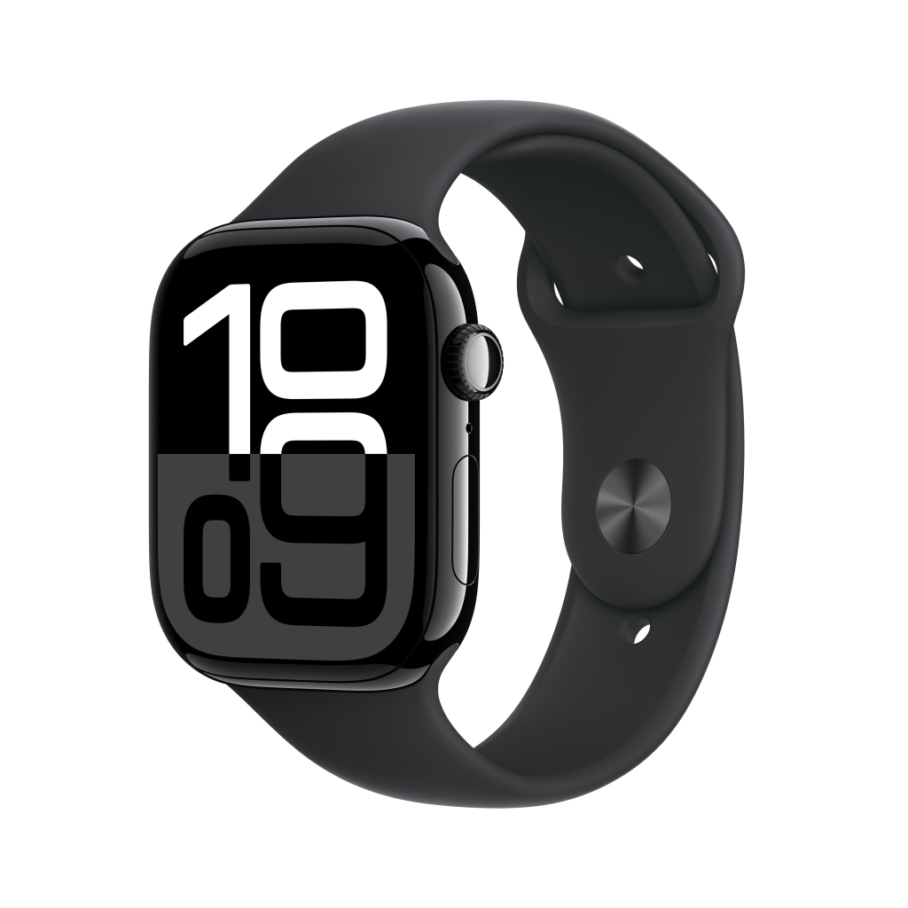 Смарт-годинник Apple Watch Series 10 GPS + Cellular 42mm Natural Titanium Case with Stone Grey Sport Band - S/M (MWXD3QH/A) - зображення 1