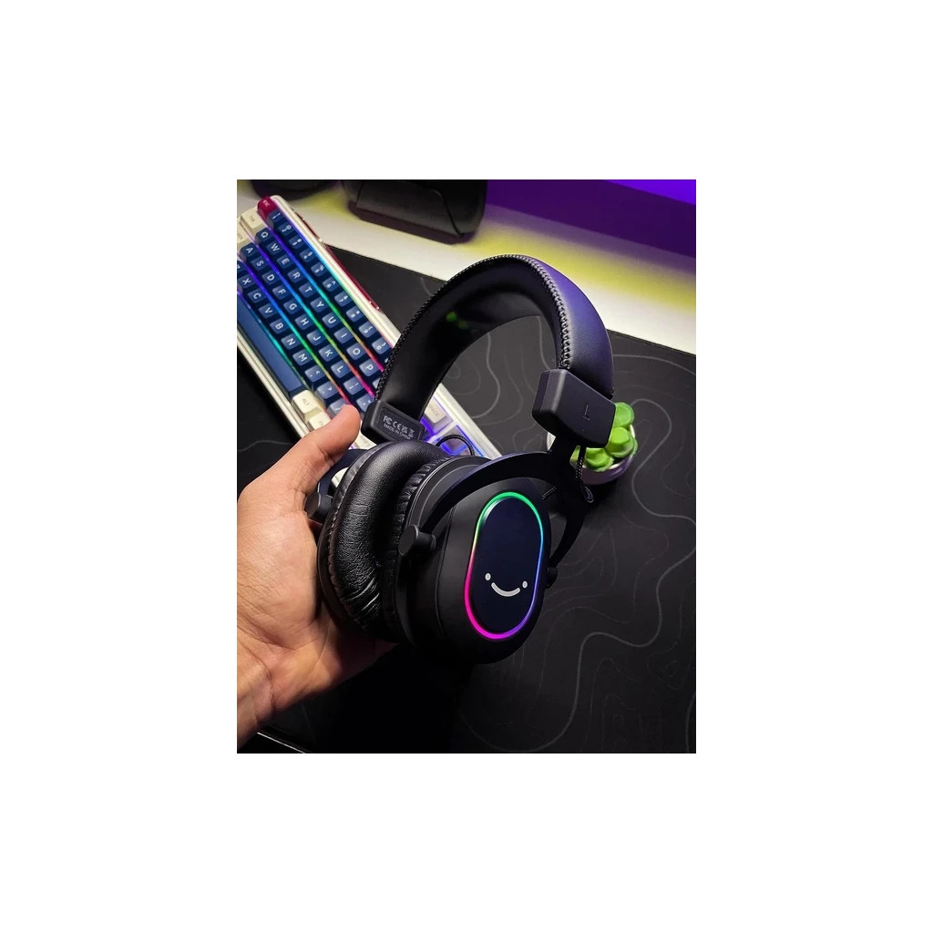 Навушники Fifine H6 RGB 7.1 Black - зображення 3