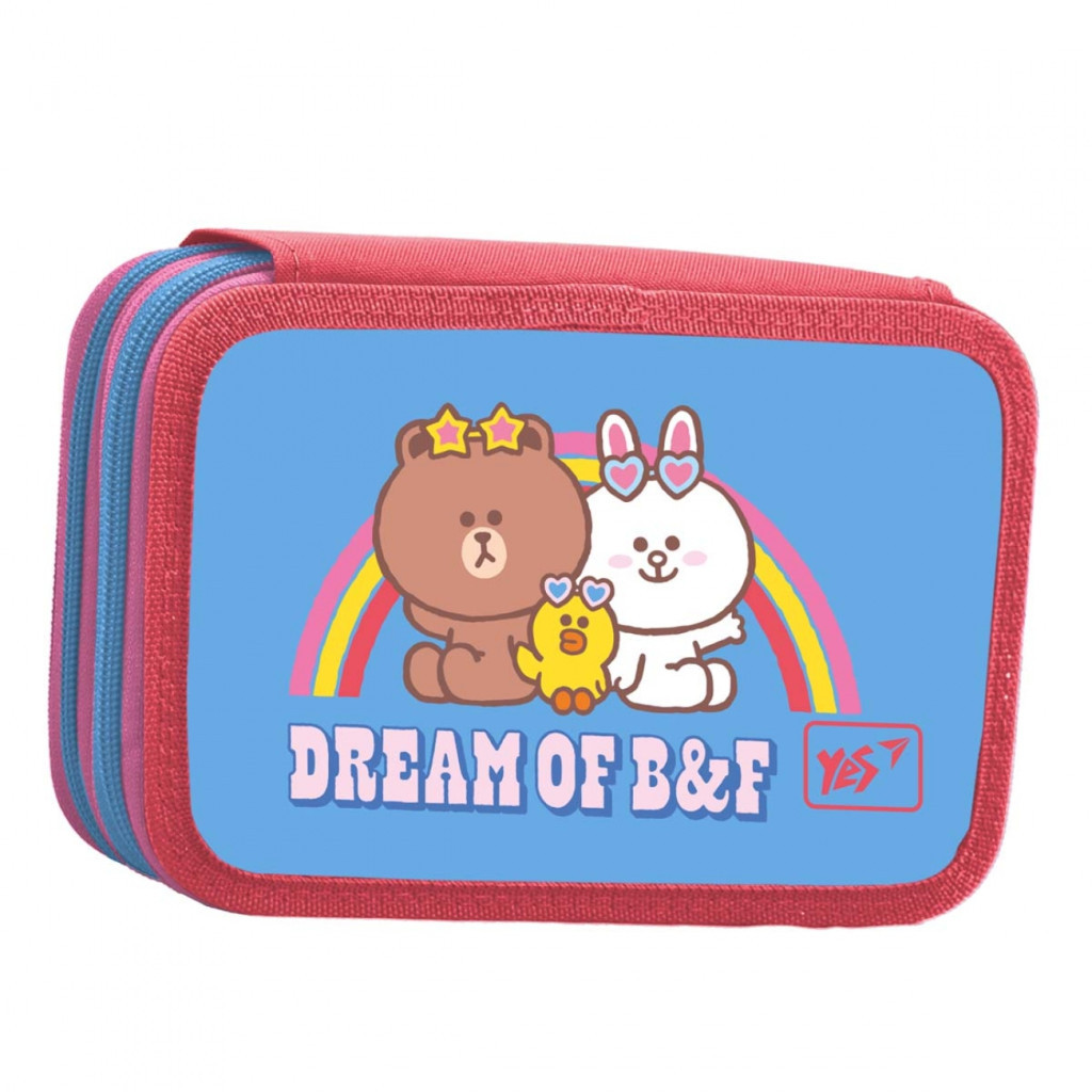Пенал Yes HP-01 твердий подвійний Line Friends (533386) - зображення 1