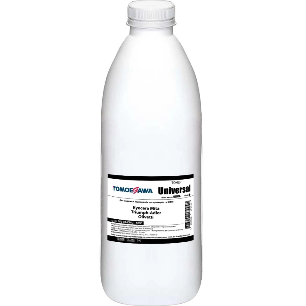 Тонер Kyocera Mita/Triumph-Adler/Olivetti 1кг Black фасовка Tomoegawa (PYU-01-KMUT-1) - зображення 1