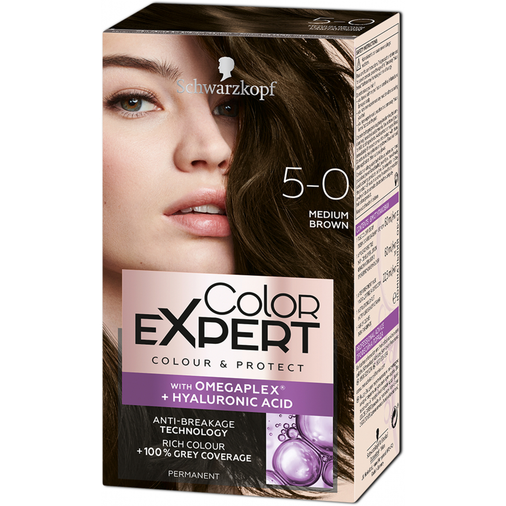 Фарба для волосся Color Expert 5-0 Натуральний Каштановий 142.5 мл (5012583205364) - зображення 1