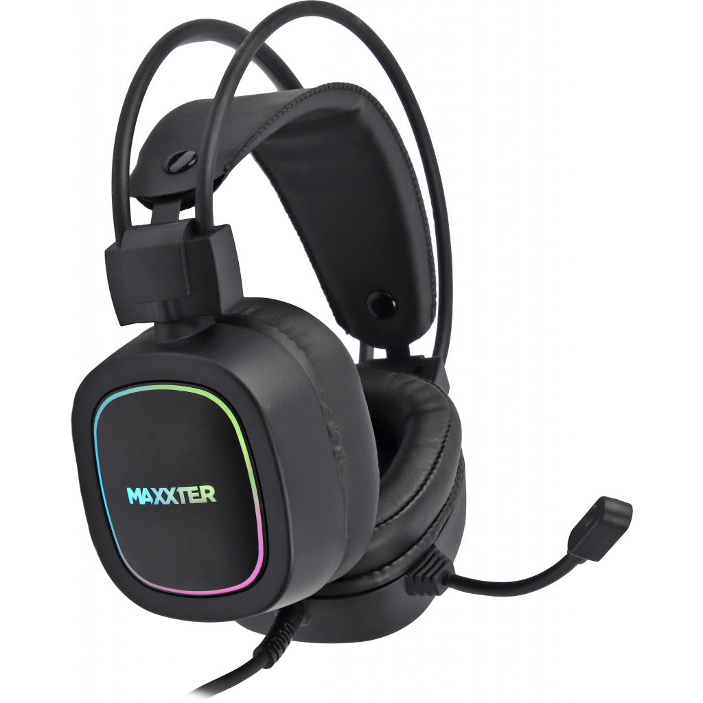 Навушники Maxxter Ghost Helmet Black - зображення 1