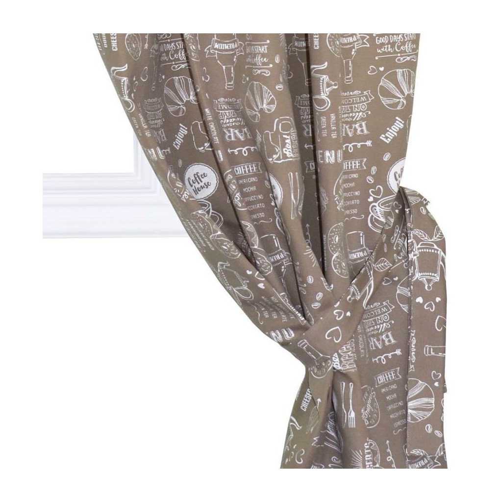 Штора Прованс комплект Breakfast Beige 136x170 см 2 шт (11139) - изображение 2
